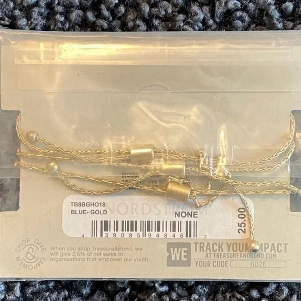 Treasure And Bond Set Of 3 Adjustable Goldtone Bracelets